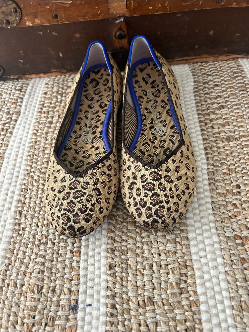 Rothy Round Toes Leopard Flats - Picture 2 of 5